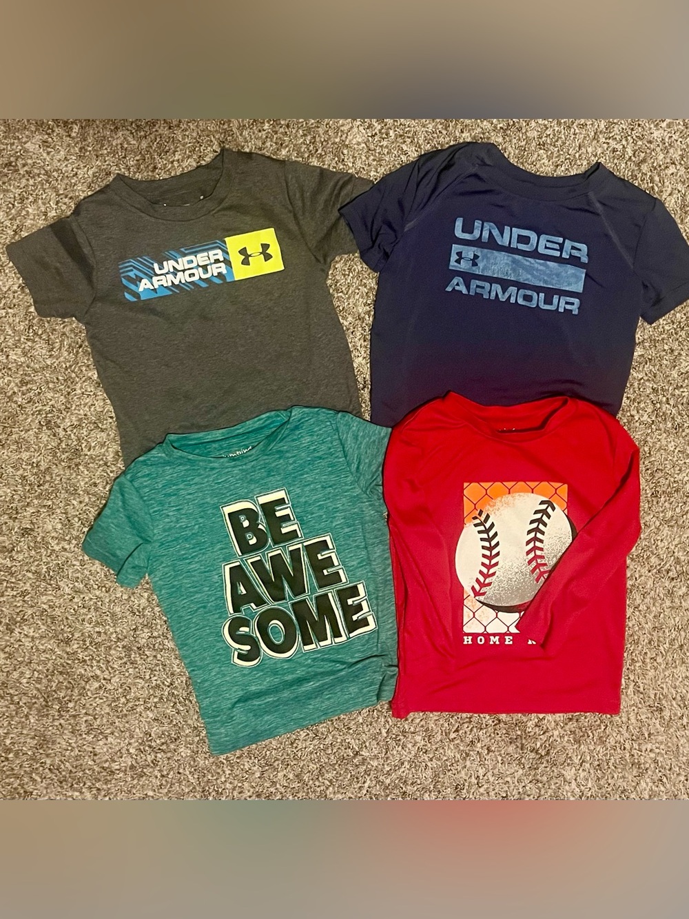 Under Armour t-shirts and 2 jumping beans shirts - short&long sleeve. Size 2T - Picture 2 of 2